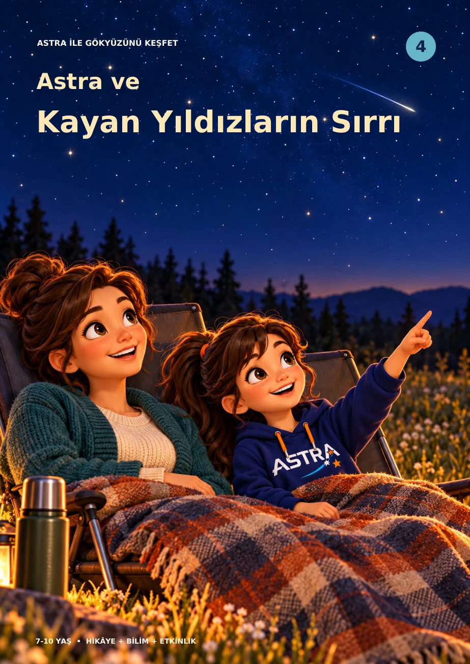 Astra ve Kayan Yıldızların Sırrı kitap kapağı